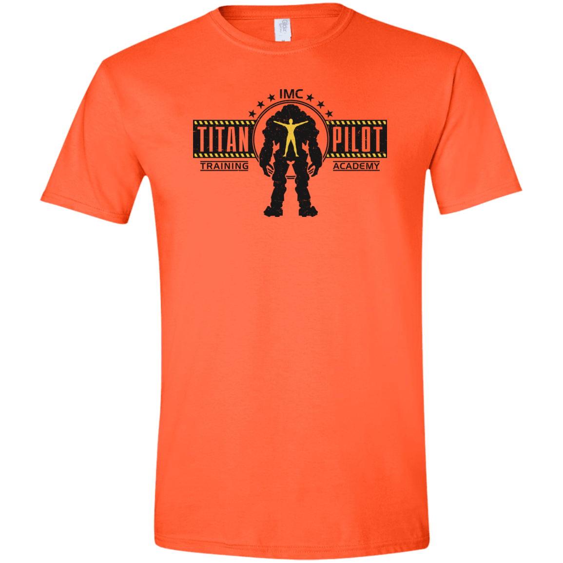 T-Shirts Orange / S Titan Pilot Men's Semi-Fitted Softstyle