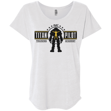 T-Shirts Heather White / X-Small Titan Pilot Triblend Dolman Sleeve