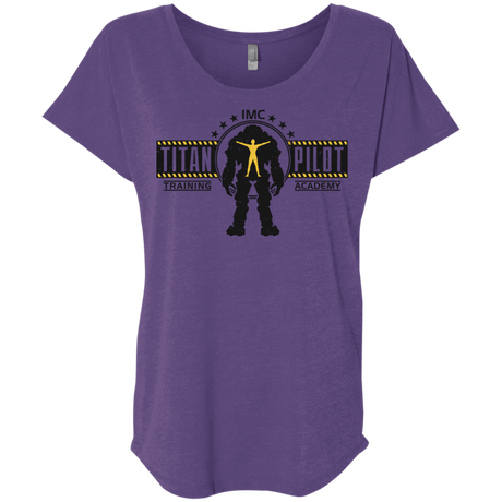 T-Shirts Purple Rush / X-Small Titan Pilot Triblend Dolman Sleeve