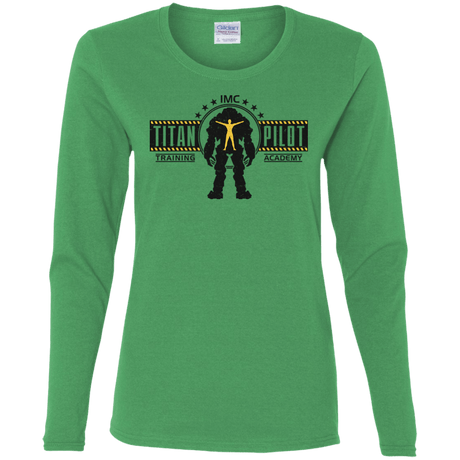 T-Shirts Irish Green / S Titan Pilot Women's Long Sleeve T-Shirt