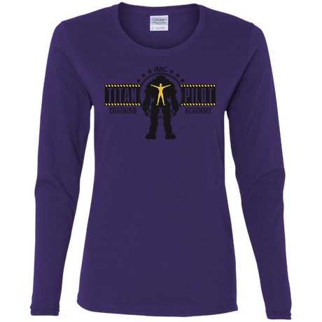 T-Shirts Purple / S Titan Pilot Women's Long Sleeve T-Shirt