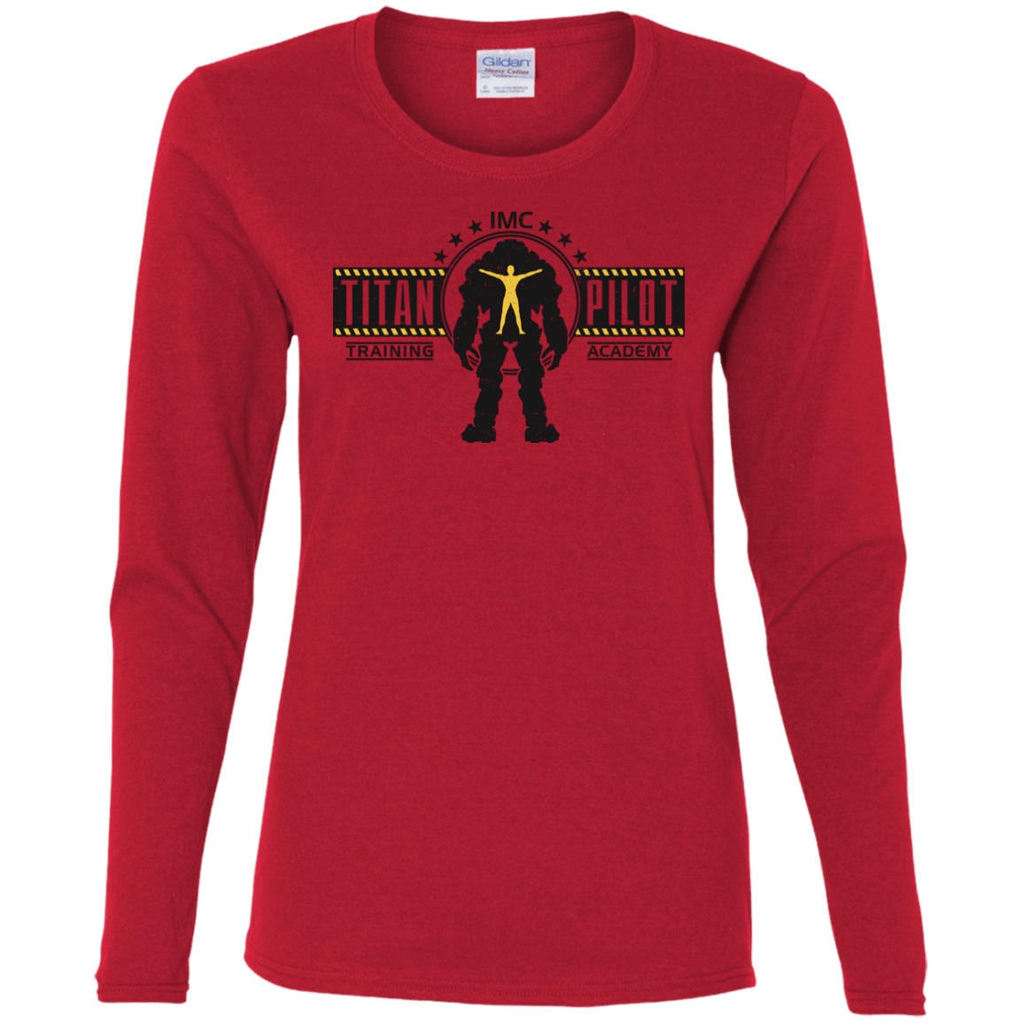T-Shirts Red / S Titan Pilot Women's Long Sleeve T-Shirt