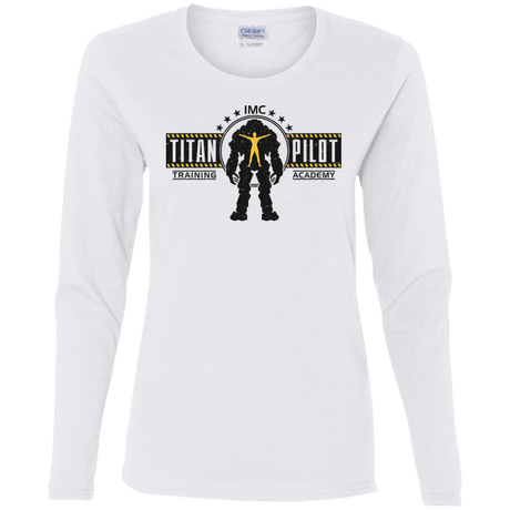 T-Shirts White / S Titan Pilot Women's Long Sleeve T-Shirt