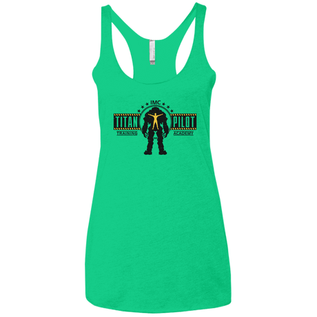 T-Shirts Envy / X-Small Titan Pilot Women's Triblend Racerback Tank