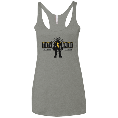 T-Shirts Venetian Grey / X-Small Titan Pilot Women's Triblend Racerback Tank
