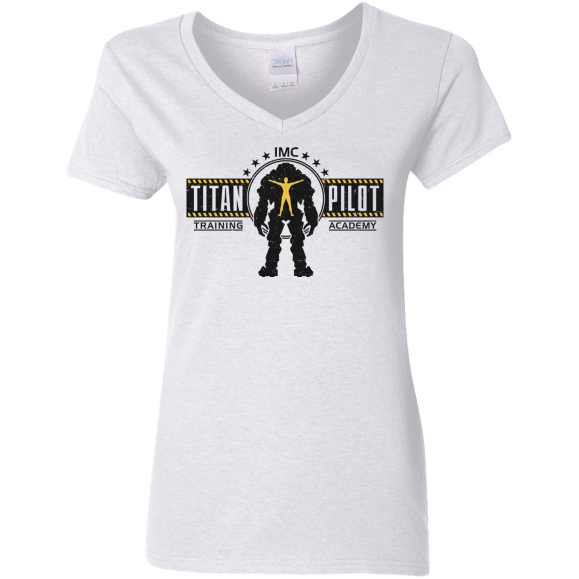 T-Shirts White / S Titan Pilot Women's V-Neck T-Shirt