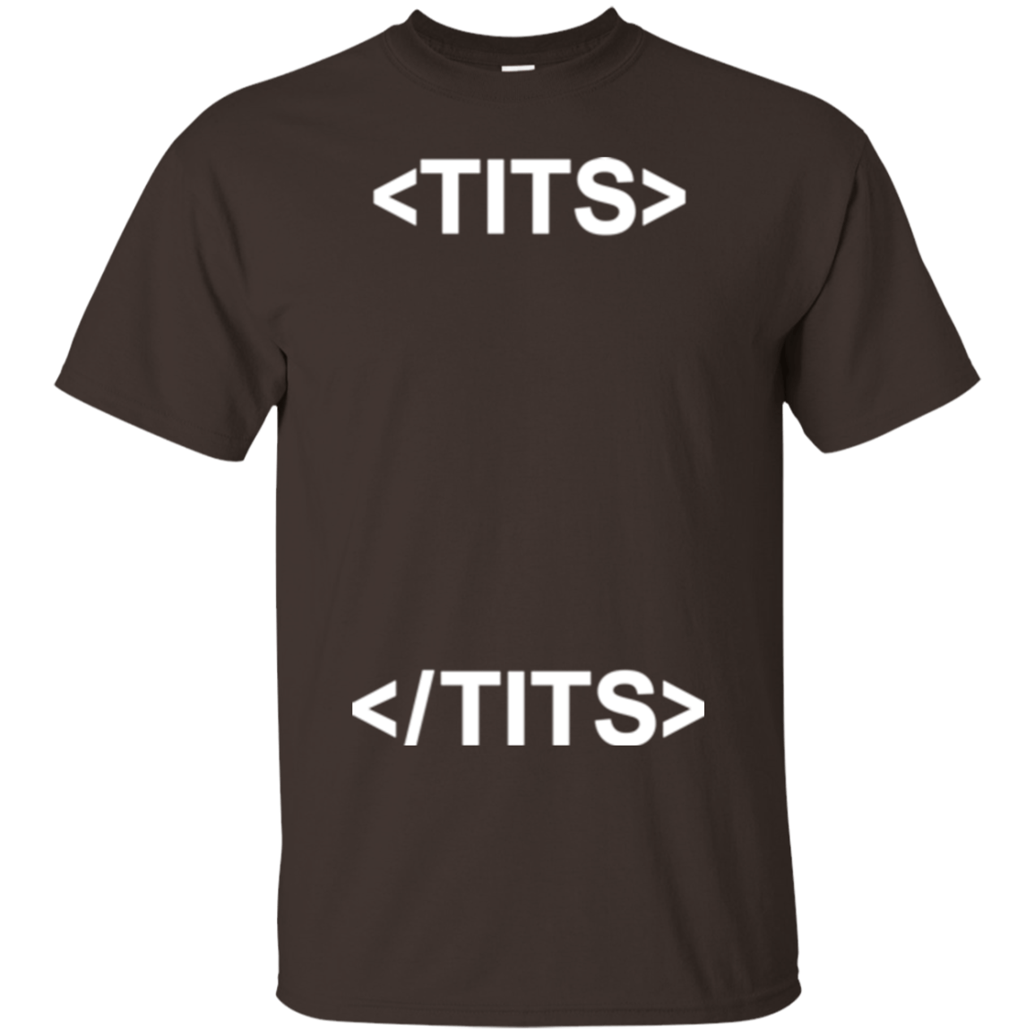 T-Shirts Dark Chocolate / Small Tits T-Shirt