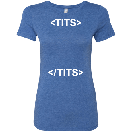 T-Shirts Vintage Royal / Small Tits Women's Triblend T-Shirt