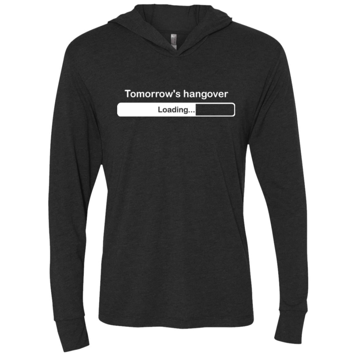 T-Shirts Vintage Black / X-Small Tomorrow's hangover Triblend Long Sleeve Hoodie Tee