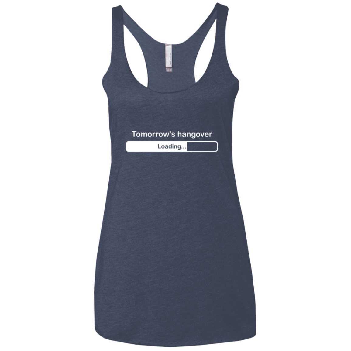 T-Shirts Vintage Navy / X-Small Tomorrow's hangover Women's Triblend Racerback Tank