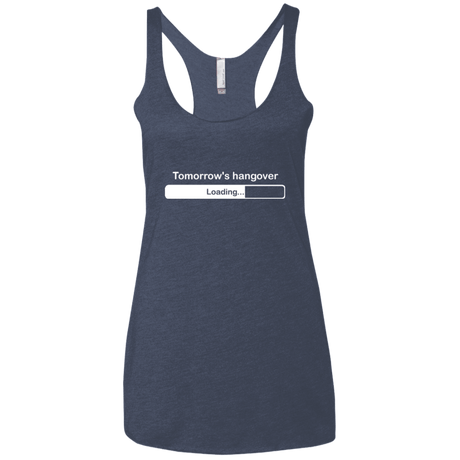 T-Shirts Vintage Navy / X-Small Tomorrow's hangover Women's Triblend Racerback Tank