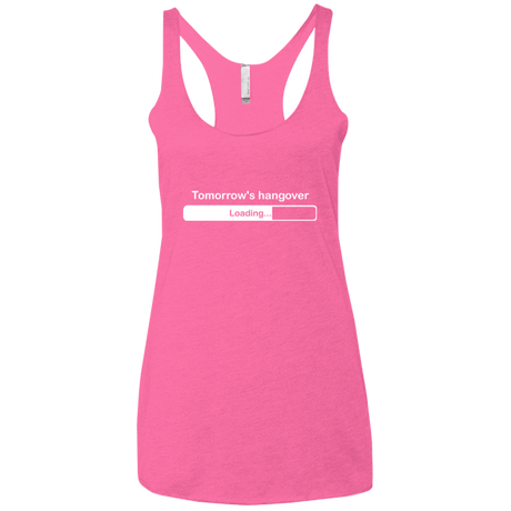 T-Shirts Vintage Pink / X-Small Tomorrow's hangover Women's Triblend Racerback Tank