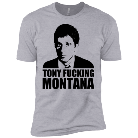 T-Shirts Heather Grey / YXS Tony Fucking Montana Boys Premium T-Shirt