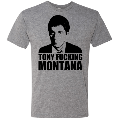 T-Shirts Premium Heather / Small Tony Fucking Montana Men's Triblend T-Shirt