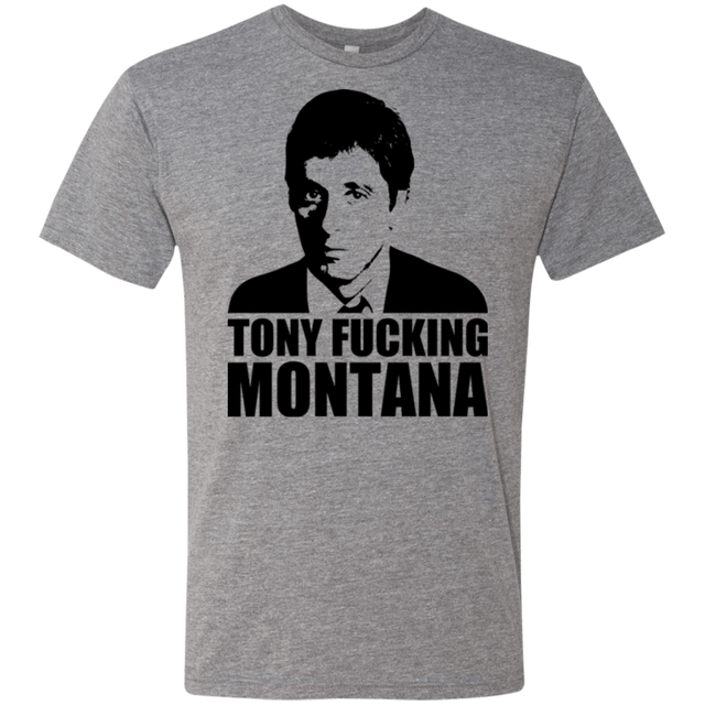 T-Shirts Premium Heather / Small Tony Fucking Montana Men's Triblend T-Shirt