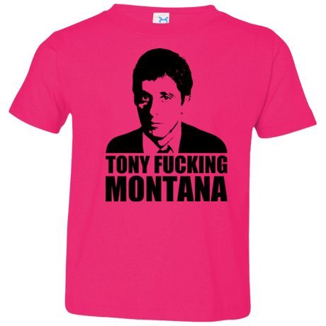 T-Shirts Hot Pink / 2T Tony Fucking Montana Toddler Premium T-Shirt