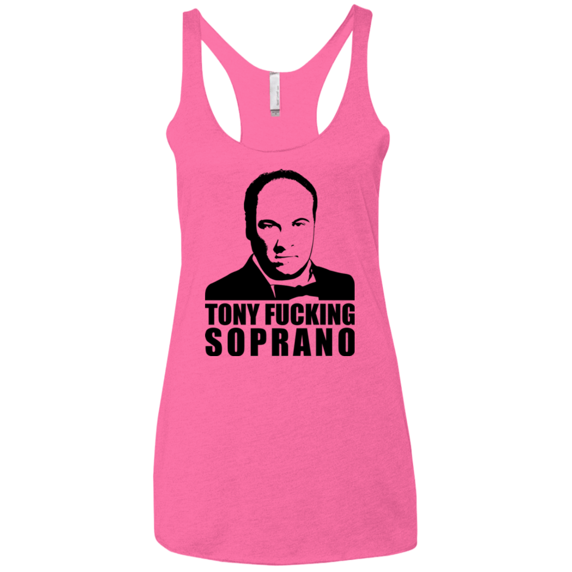 T-Shirts Vintage Pink / X-Small Tony Fucking Soprano Women's Triblend Racerback Tank
