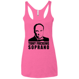 T-Shirts Vintage Pink / X-Small Tony Fucking Soprano Women's Triblend Racerback Tank