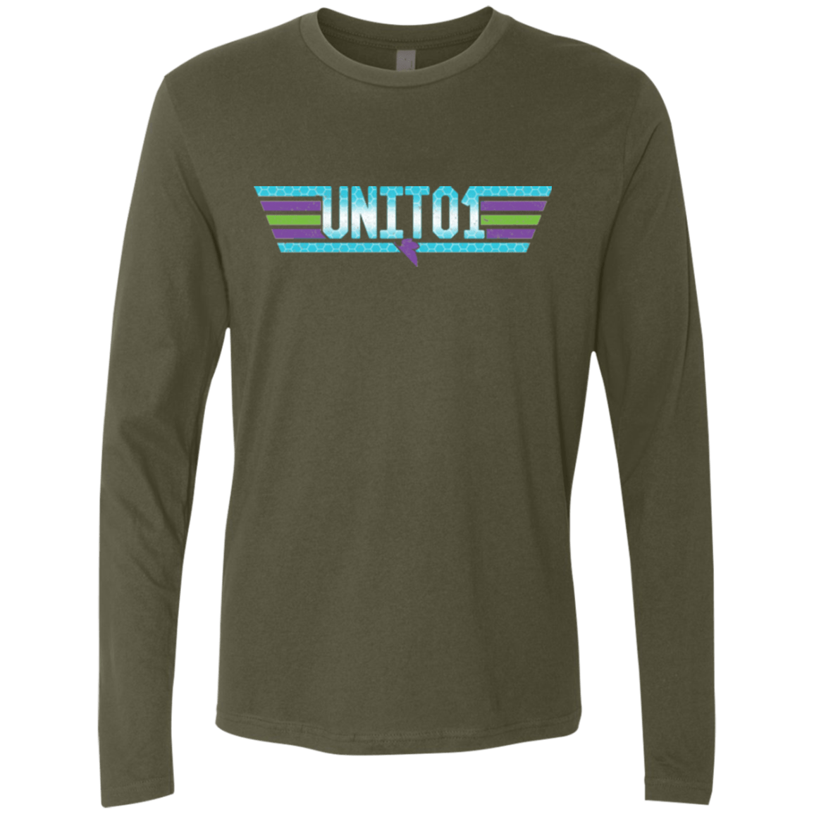 T-Shirts Military Green / Small Top One Men's Premium Long Sleeve