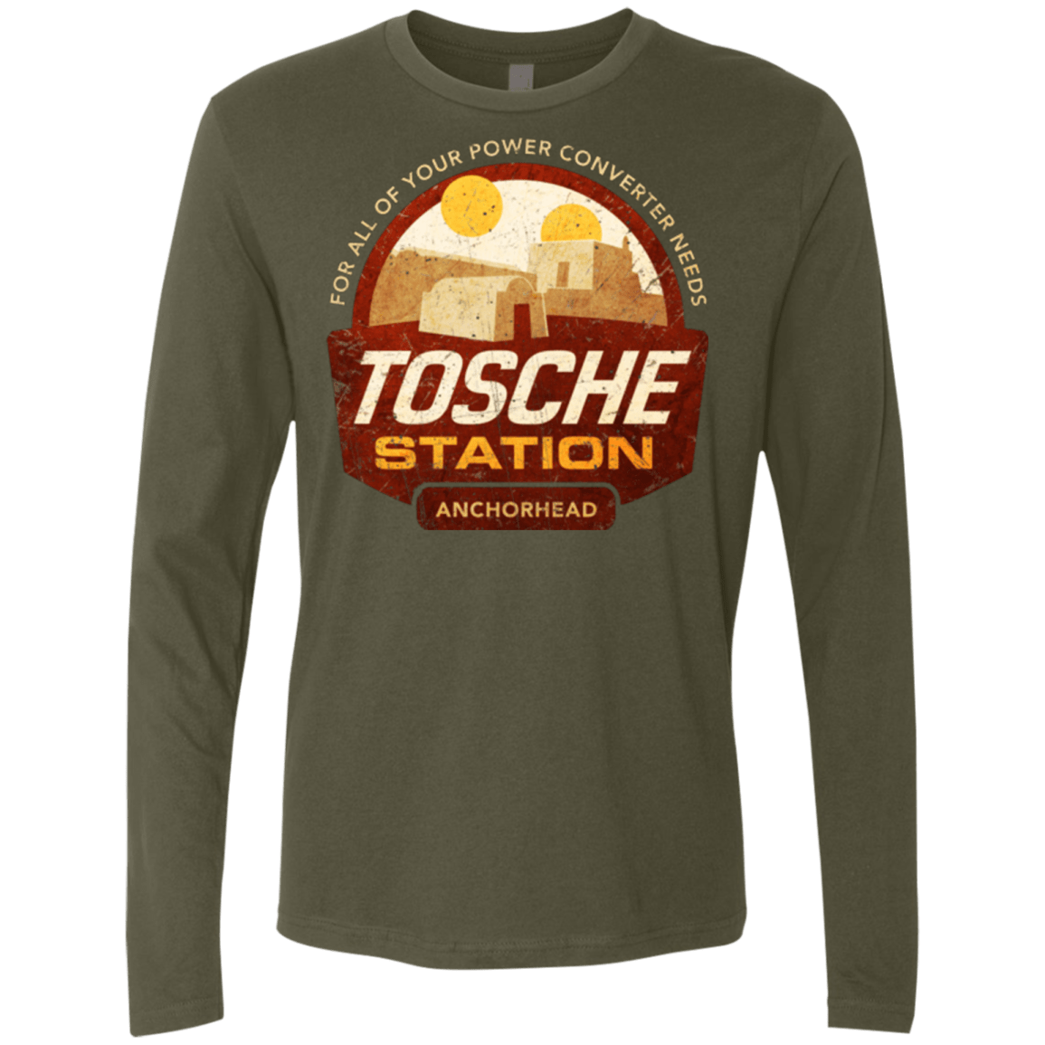 T-Shirts Military Green / Small Tosche Station Men's Premium Long Sleeve