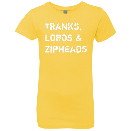 T-Shirts Vibrant Yellow / YXS Tranks Lobos Zipheads Girls Premium T-Shirt