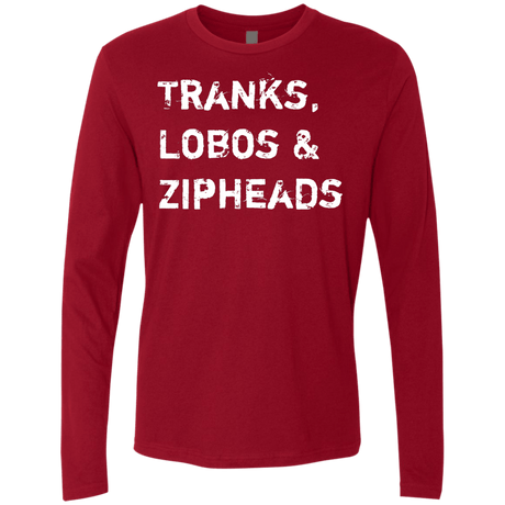 T-Shirts Cardinal / Small Tranks Lobos Zipheads Men's Premium Long Sleeve