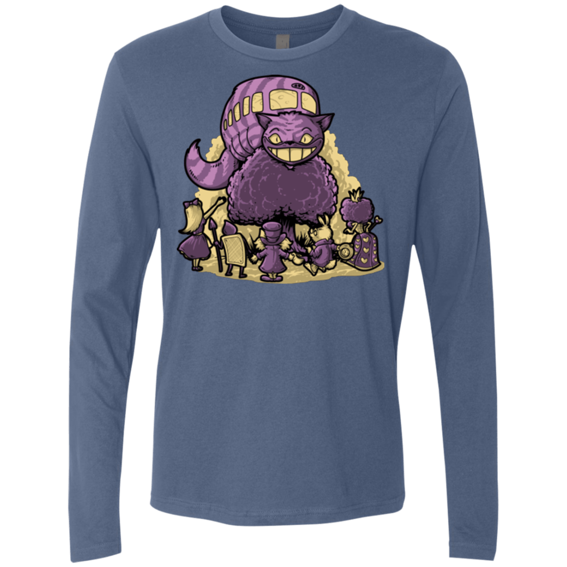 T-Shirts Indigo / Small TRAVELING WONDERLAND Men's Premium Long Sleeve