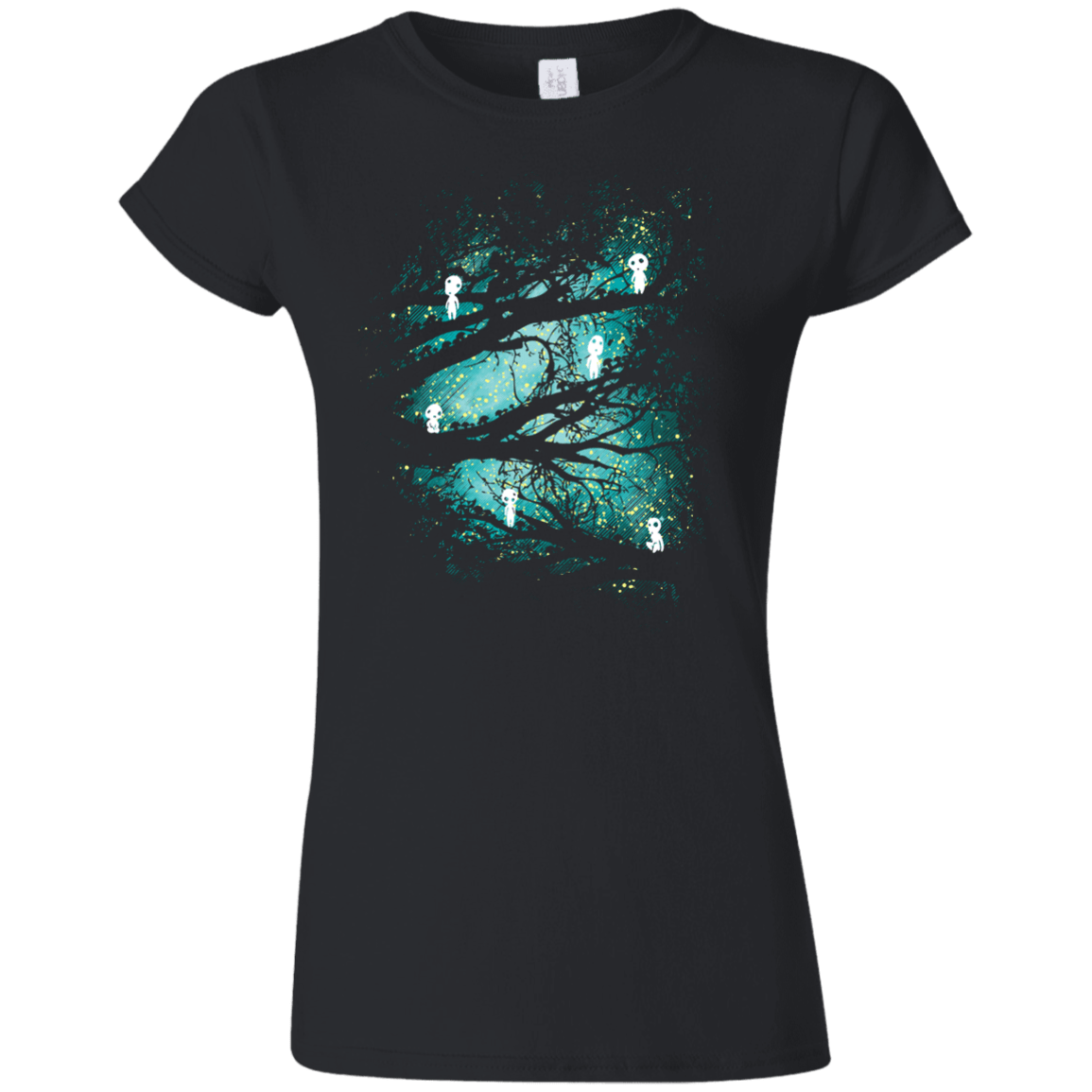 T-Shirts Black / S Tree Spirits Junior Slimmer-Fit T-Shirt