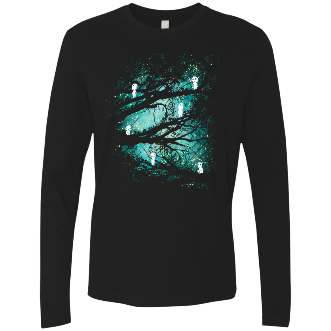 T-Shirts Black / S Tree Spirits Men's Premium Long Sleeve