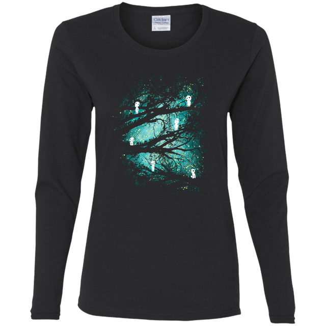 T-Shirts Black / S Tree Spirits Women's Long Sleeve T-Shirt