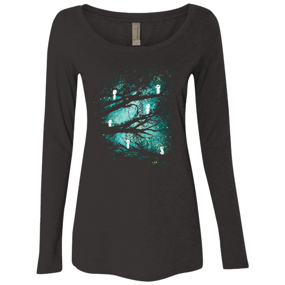 T-Shirts Vintage Black / S Tree Spirits Women's Triblend Long Sleeve Shirt