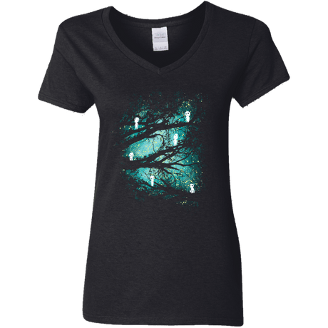 T-Shirts Black / S Tree Spirits Women's V-Neck T-Shirt