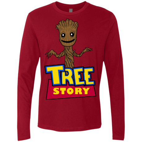 T-Shirts Cardinal / Small TREE STORY Men's Premium Long Sleeve