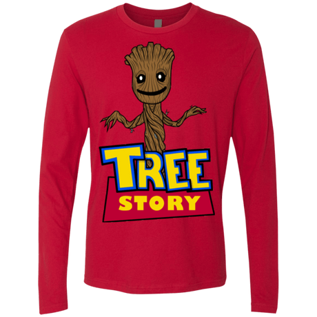 T-Shirts Red / Small TREE STORY Men's Premium Long Sleeve