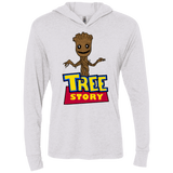T-Shirts Heather White / X-Small TREE STORY Triblend Long Sleeve Hoodie Tee