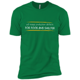 T-Shirts Kelly Green / X-Small Triaging Defects For Food And Shelter Men's Premium T-Shirt