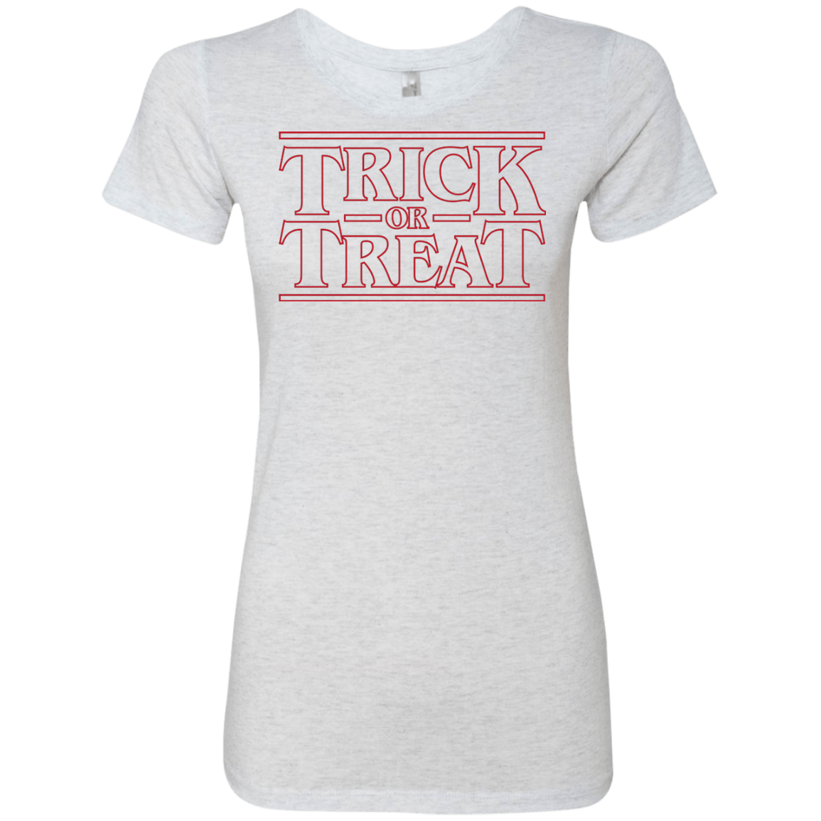 T-Shirts Heather White / Small Trick Or Treat Women's Triblend T-Shirt