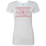 T-Shirts Heather White / Small Trick Or Treat Women's Triblend T-Shirt