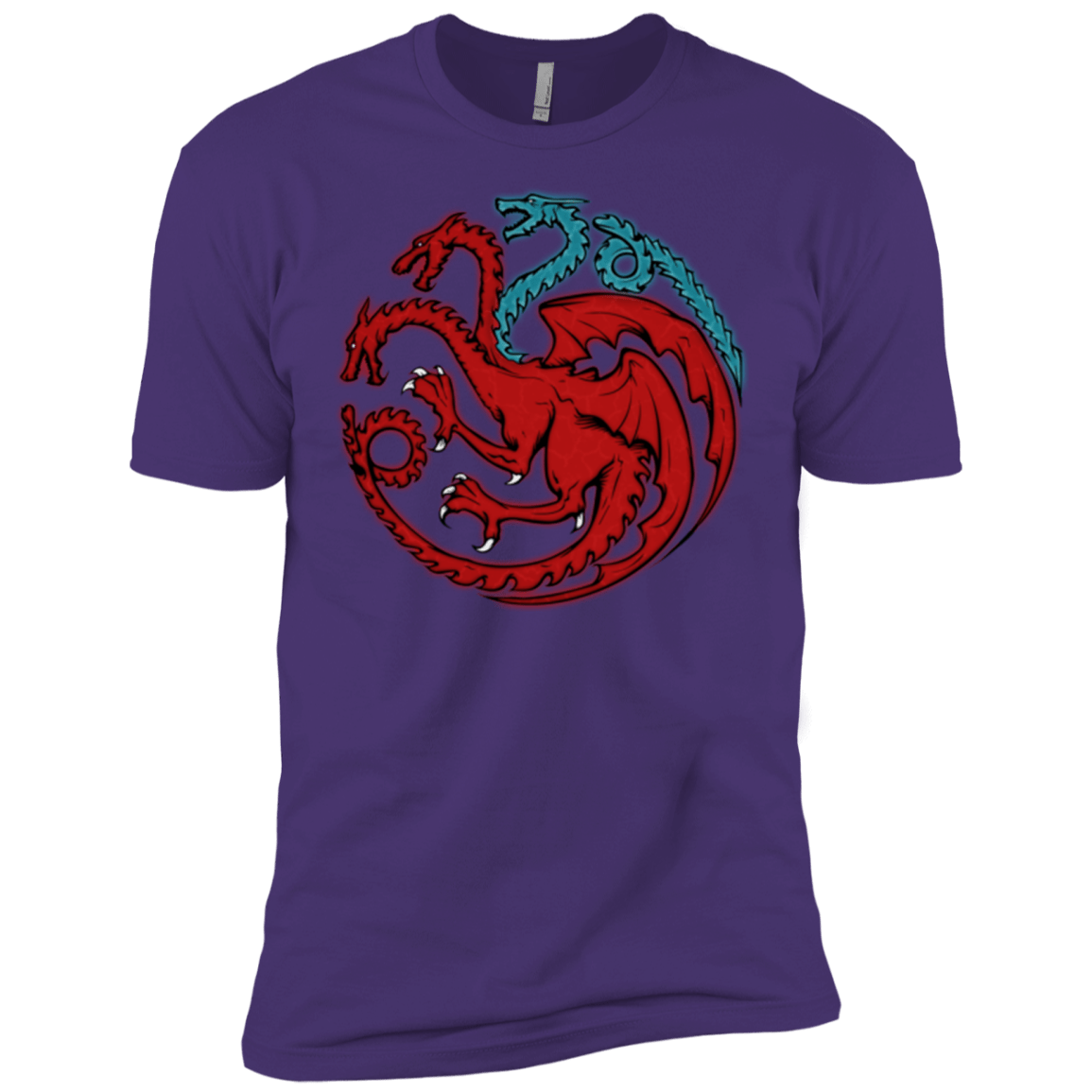 T-Shirts Purple / X-Small Trinity of fire and ice V2 Men's Premium T-Shirt