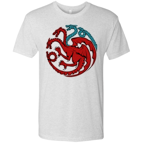 T-Shirts Heather White / Small Trinity of fire and ice V2 Men's Triblend T-Shirt