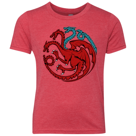 T-Shirts Vintage Red / YXS Trinity of fire and ice V2 Youth Triblend T-Shirt