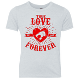 T-Shirts Heather White / YXS True Love Forever Thunder Youth Triblend T-Shirt