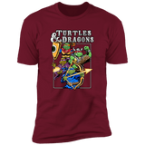 T-Shirts Cardinal / S Turtles and Dragons Men's Premium T-Shirt