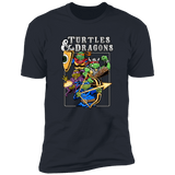 T-Shirts Indigo / S Turtles and Dragons Men's Premium T-Shirt