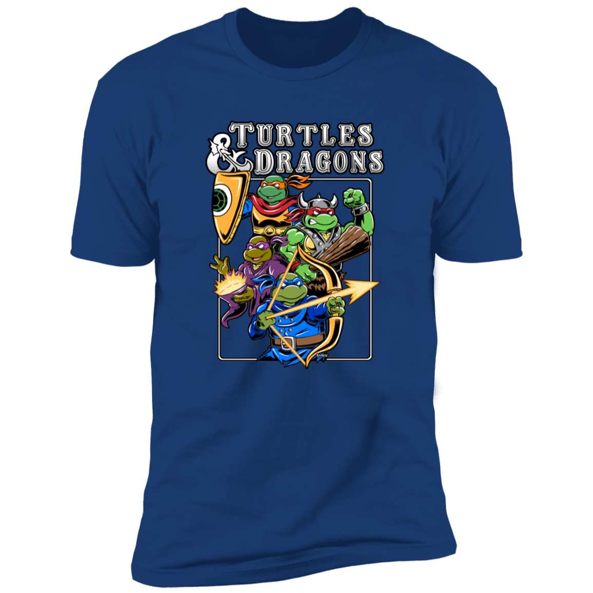 T-Shirts Royal / S Turtles and Dragons Men's Premium T-Shirt
