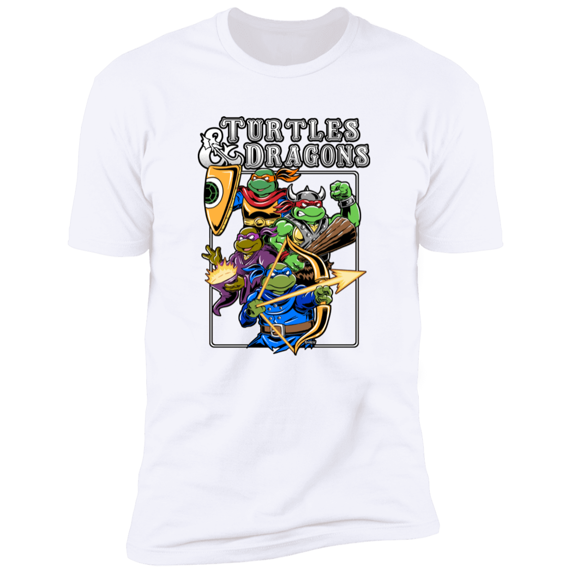 T-Shirts White / S Turtles and Dragons Men's Premium T-Shirt