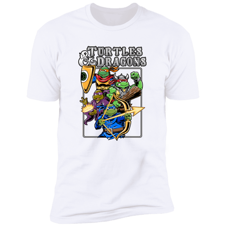 T-Shirts White / S Turtles and Dragons Men's Premium T-Shirt