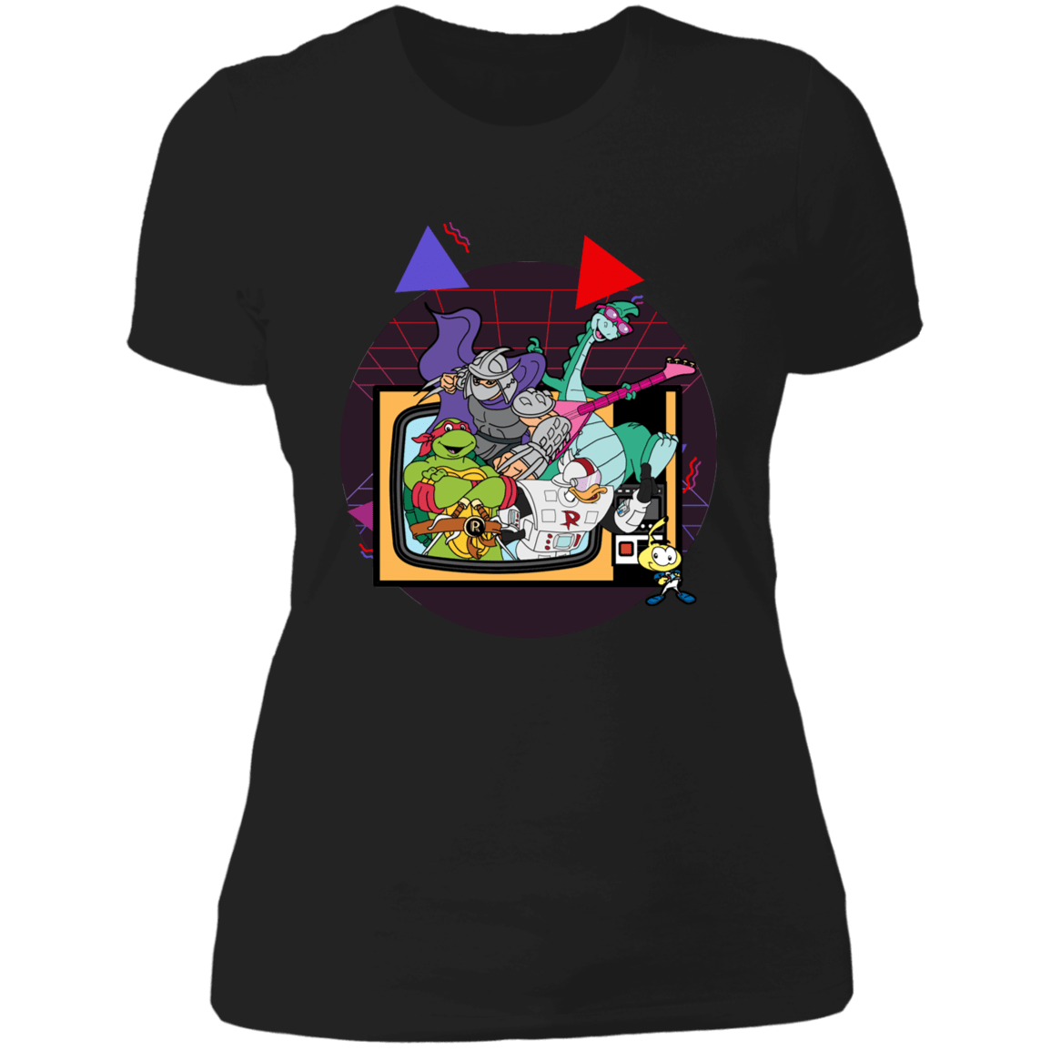 T-Shirts Black / X-Small TV Toons 5 Women's Premium T-Shirt