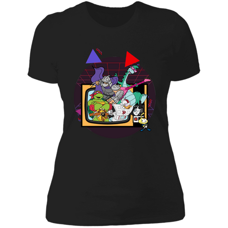 T-Shirts Black / X-Small TV Toons 5 Women's Premium T-Shirt