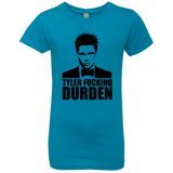 T-Shirts Turquoise / YXS Tyler Fucking Durden Girls Premium T-Shirt